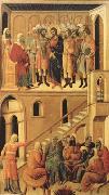 Duccio di Buoninsegna Peter's First Denial of Christ and Christ Before the High Priest Annas (mk08) oil painting artist